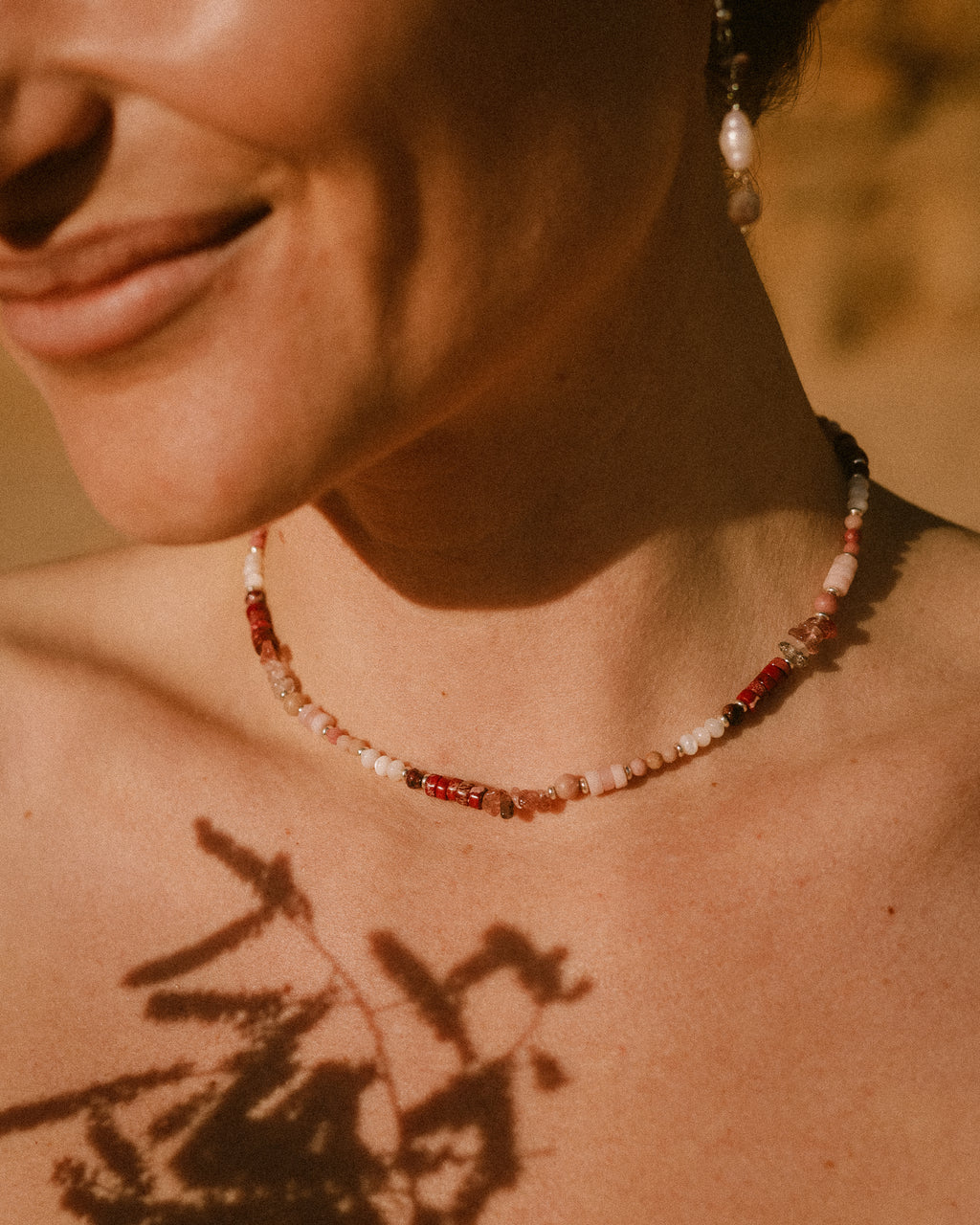 Salty blush necklace