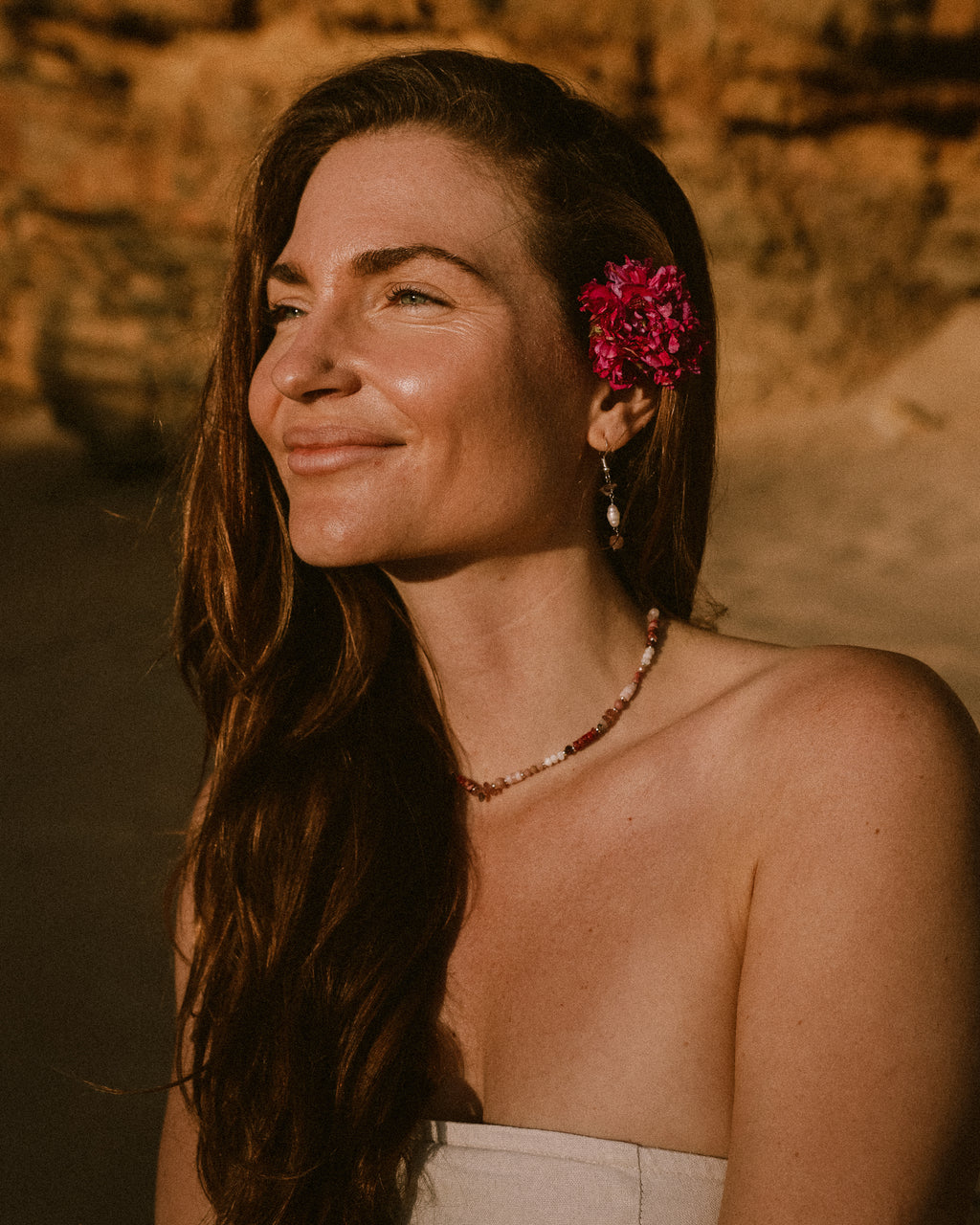Salty blush necklace