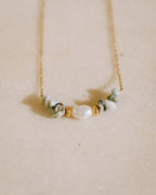 Pearl Cluster Necklace