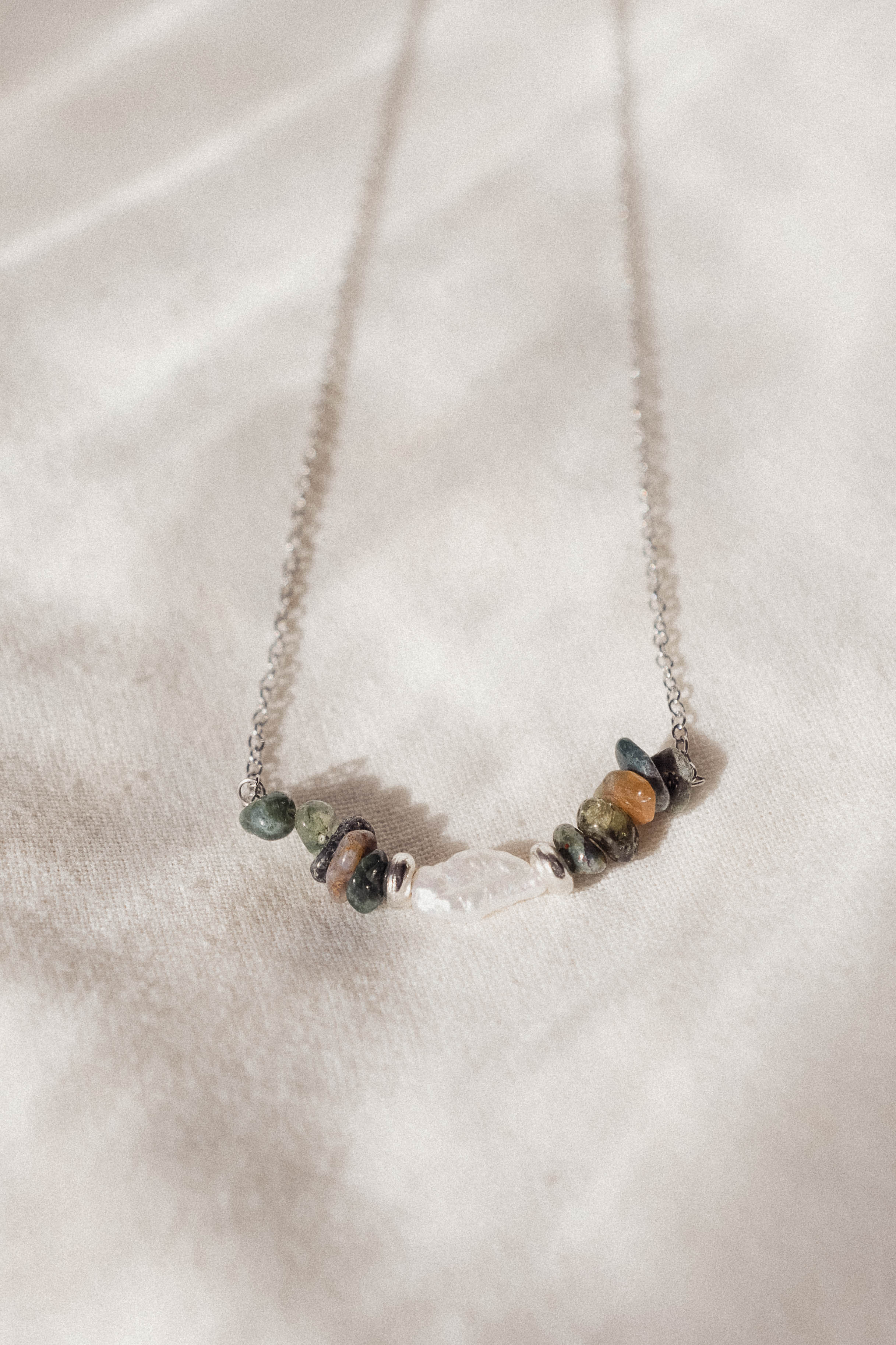 Pearl Cluster Necklace